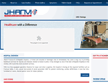 Tablet Screenshot of jhanvihospital.com